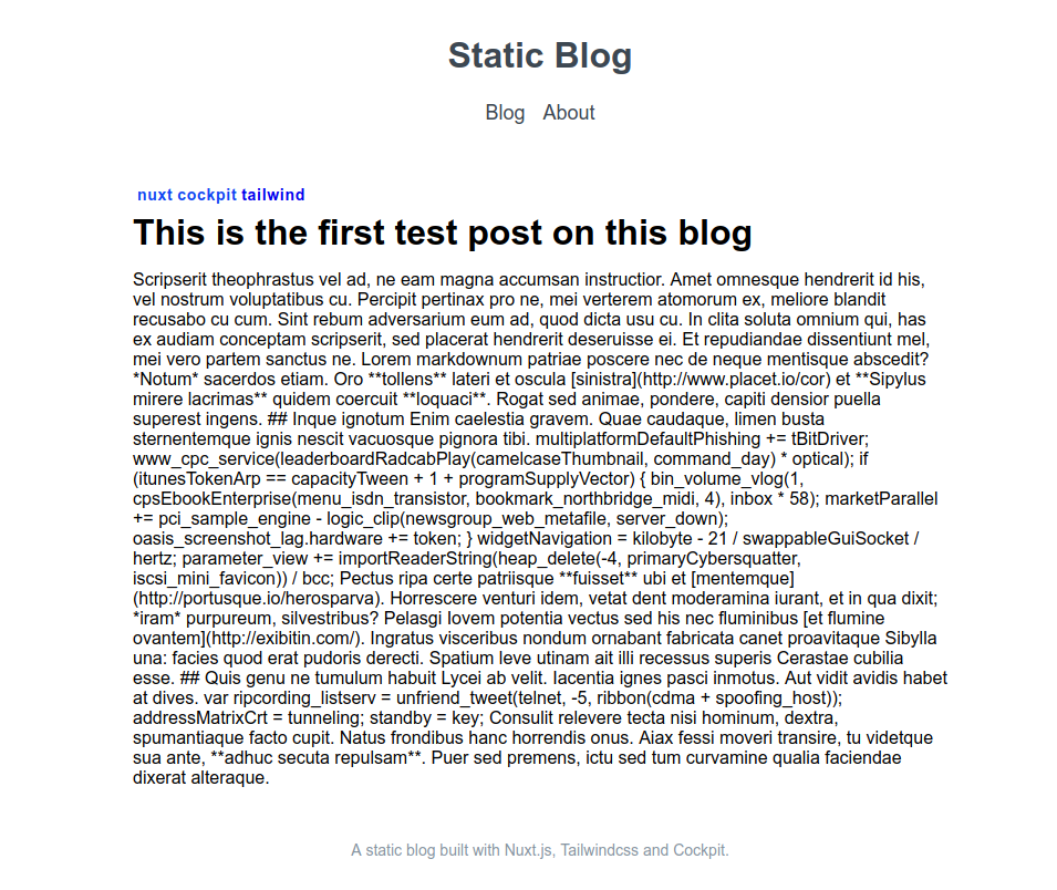 Individual Post