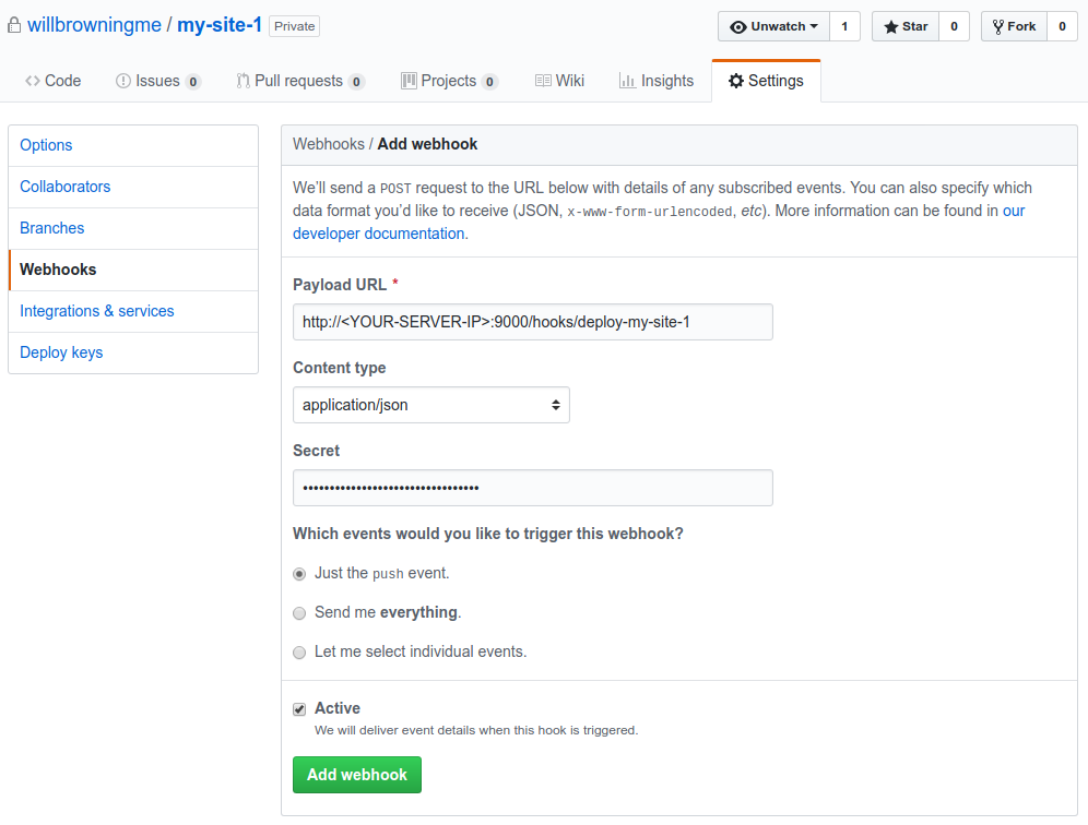 GitHub Webhook