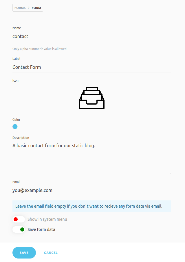 Cockpit Contact Form