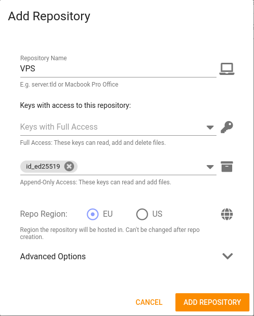 BorgBase Repository
